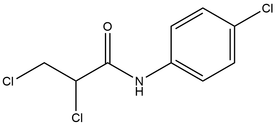 2,3-Dichloro-N-(4-chlorophenyl)propanamide Structure