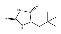 2,4-Imidazolidinedione, 5-(2,2-dimethylpropyl)- Structure