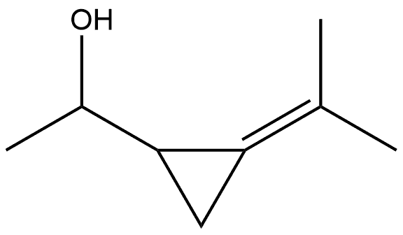 Cyclopropanemethanol, α-methyl-2-(1-methylethylidene)- Structure