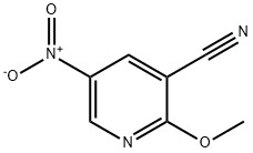 3-Pyridinecarbonitrile, 2-methoxy-5-nitro- Structure