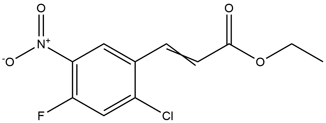 ethyl 3-(2-chloro-4-fluoro-5-nitrophenyl)acrylate Structure