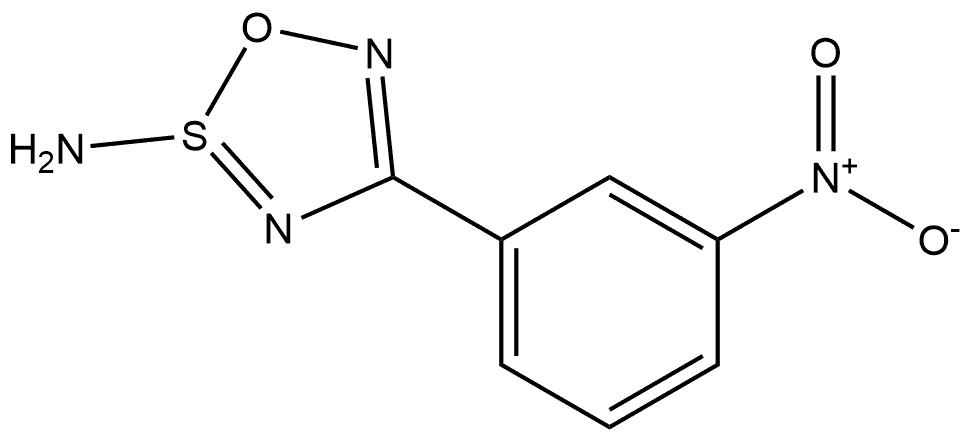 2λ4-1,2,3,5-Oxathiadiazol-2-amine, 4-(3-nitrophenyl)- (9CI) 구조식 이미지