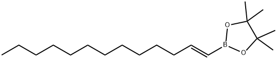 1,3,2-Dioxaborolane, 4,4,5,5-tetramethyl-2-(1E)-1-tridecen-1-yl- Structure