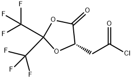 ((5S)-2,2-bis-(trifluoromethyl)-4-oxo-1,3-dioxolan-5-yl)-acetylchloride Structure