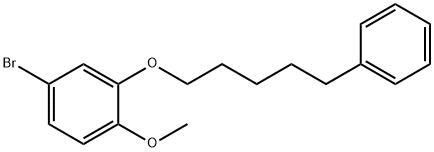 4-Bromo-1-methoxy-2-[(5-phenylpentyl)oxy]benzene Structure