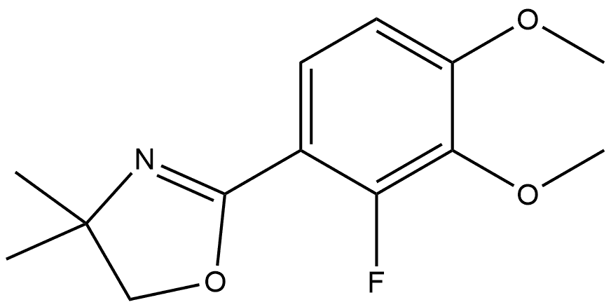 2-(2-Fluoro-3,4-dimethoxyphenyl)-4,5-dihydro-4,4-dimethyloxazole Structure