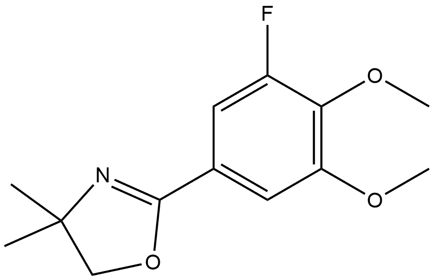 2-(3-Fluoro-4,5-dimethoxyphenyl)-4,5-dihydro-4,4-dimethyloxazole Structure