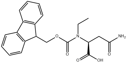 L-Asparagine, N-ethyl-N2-[(9H-fluoren-9-ylmethoxy)carbonyl]- Structure