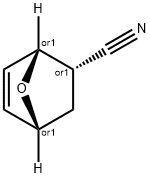 7-Oxabicyclo[2.2.1]hept-5-ene-2-carbonitrile, (1R,2S,4R)-rel- Structure