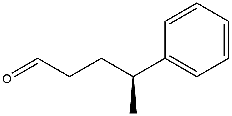 Benzenebutanal, γ-methyl-, (S)- Structure