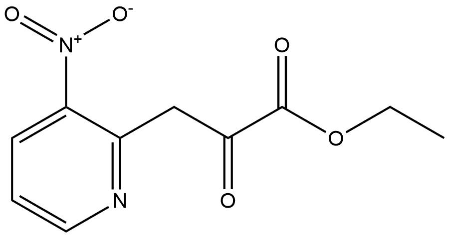 2-Pyridinepropanoic acid, 3-nitro-α-oxo-, ethyl ester Structure