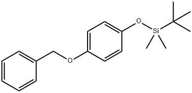 Benzene, 1-[[(1,1-dimethylethyl)dimethylsilyl]oxy]-4-(phenylmethoxy)- Structure