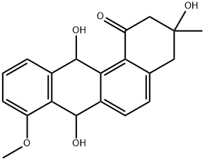 Benz[a]anthracen-1(2H)-one, 3,4,7,12-tetrahydro-3,7,12-trihydroxy-8-methoxy-3-methyl- (9CI) Structure