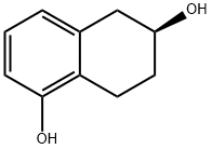 1,6-Naphthalenediol, 5,6,7,8-tetrahydro-, (6S)- Structure