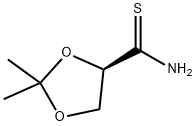 1,3-Dioxolane-4-carbothioamide, 2,2-dimethyl-, (4R)- Structure