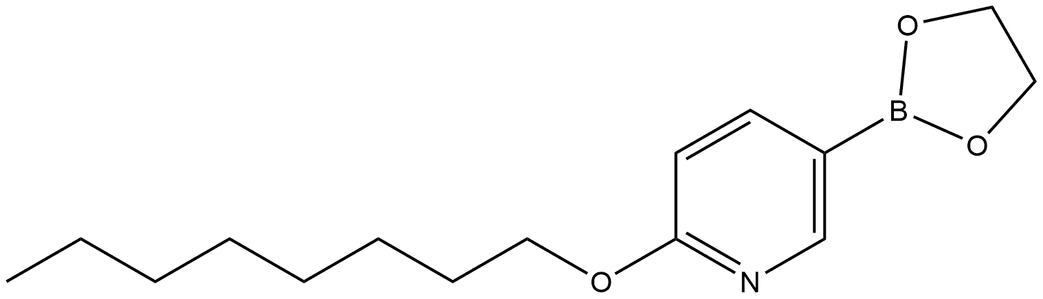 5-(1,3,2-Dioxaborolan-2-yl)-2-(octyloxy)pyridine Structure