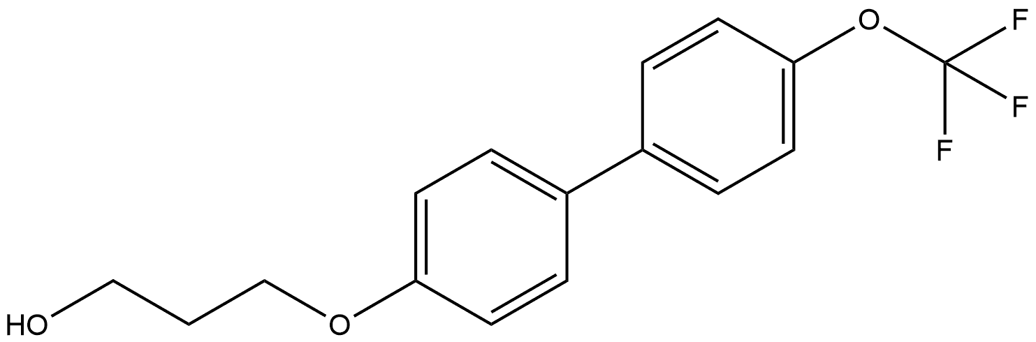 3-[[4'-(Trifluoromethoxy)[1,1'-biphenyl]-4-yl]oxy]-1-propanol Structure