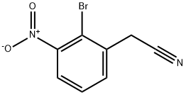 Benzeneacetonitrile, 2-bromo-3-nitro- Structure