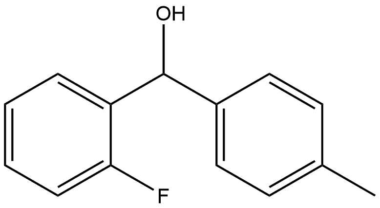 2-Fluoro-α-(4-methylphenyl)benzenemethanol Structure