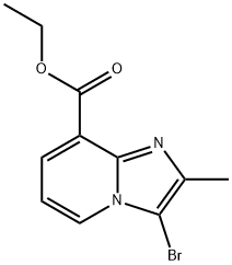 ethyl 3-bromo-2-methylimidazo[1,2-a]pyridine-8-carboxylate Structure