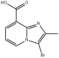 3-bromo-2-methylimidazo[1,2-a]pyridine-8-carboxylic acid Structure