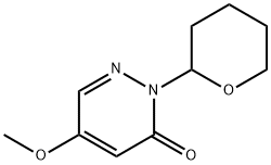 3(2H)-Pyridazinone, 5-methoxy-2-(tetrahydro-2H-pyran-2-yl)- Structure