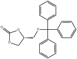 1,3-Dioxolan-2-one, 4-[(triphenylmethoxy)methyl]-, (4R)- 구조식 이미지