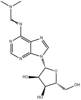 Adenosine, N-[(dimethylamino)methylene]- Structure