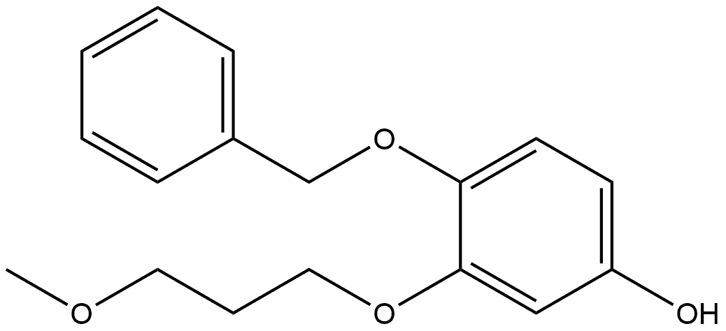 3-(3-Methoxypropoxy)-4-(phenylmethoxy)phenol Structure