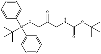 tert-butyl (3-((tert-butyldiphenylsilyl)oxy)-2-oxopropyl)carbamate Structure