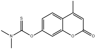 O-(4-Methyl-2-oxo-2H-chromen-7-yl) dimethylcarbamothioate 구조식 이미지