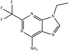 9-Ethyl-2-(trifluoromethyl)-9H-purin-6-amine 구조식 이미지