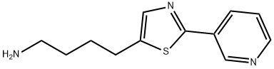 5-Thiazolebutanamine, 2-(3-pyridinyl)- 구조식 이미지