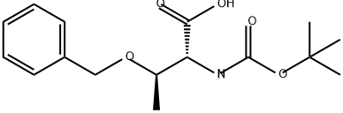 D-Allothreonine, N-[(1,1-dimethylethoxy)carbonyl]-O-(phenylmethyl)- Structure