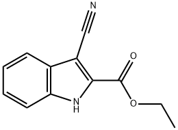 Ethyl 3-cyano-1H-indole-2-carboxylate Structure