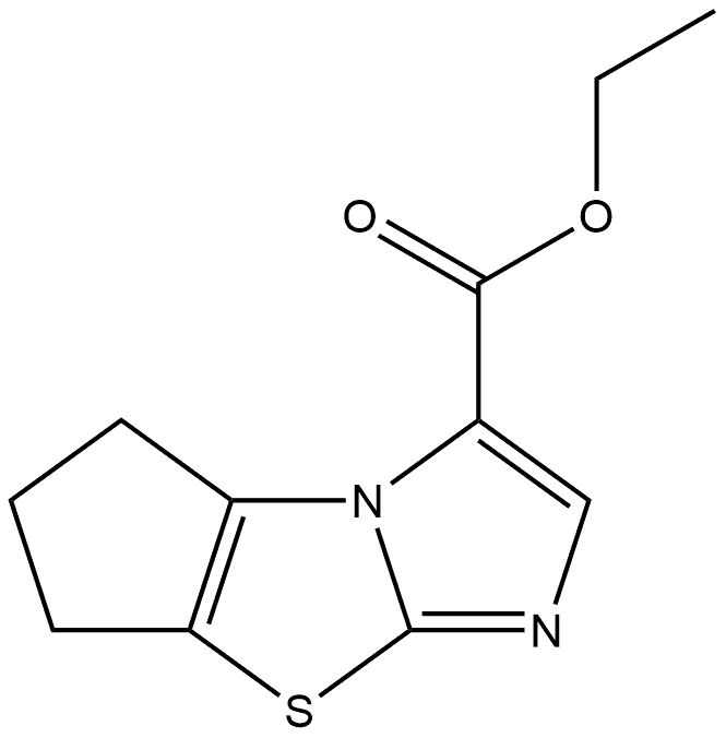 ethyl 6,7-dihydro-5H-cyclopenta[d]imidazo[2,1-b]thiazole-3-carboxylate Structure