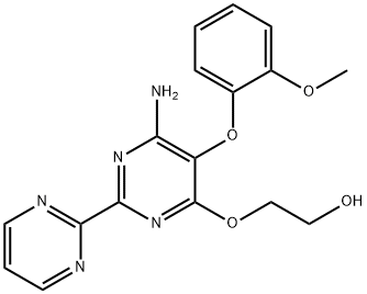 Ethanol, 2-[[6-amino-5-(2-methoxyphenoxy)[2,2'-bipyrimidin]-4-yl]oxy]- Structure