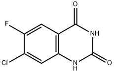 2,4(1H,3H)-Quinazolinedione, 7-chloro-6-fluoro- 구조식 이미지