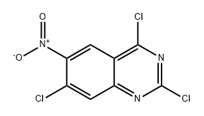 Quinazoline, 2,4,7-trichloro-6-nitro- Structure