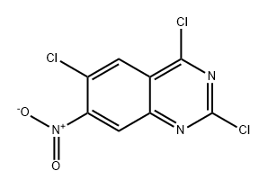 Quinazoline, 2,4,6-trichloro-7-nitro- Structure