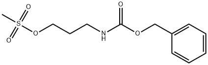 Carbamic acid, N-[3-[(methylsulfonyl)oxy]propyl]-, phenylmethyl ester 구조식 이미지