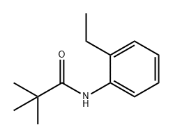 Propanamide, N-(2-ethylphenyl)-2,2-dimethyl- Structure