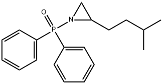 Aziridine, 1-(diphenylphosphinyl)-2-(3-methylbutyl)- Structure