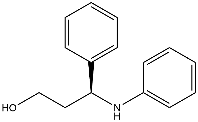 Benzenepropanol, γ-(phenylamino)-, (S)- Structure