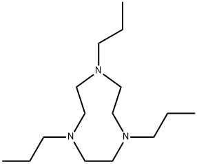 1H-1,4,7-Triazonine, octahydro-1,4,7-tripropyl- Structure