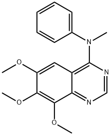 6,7,8-Trimethoxy-N-methyl-N-phenylquinazolin-4-amine 구조식 이미지