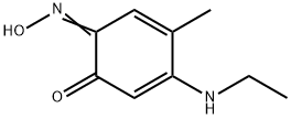 3,5-Cyclohexadiene-1,2-dione, 4-(ethylamino)-5-methyl-, 1-oxime (9CI, ACI) Structure