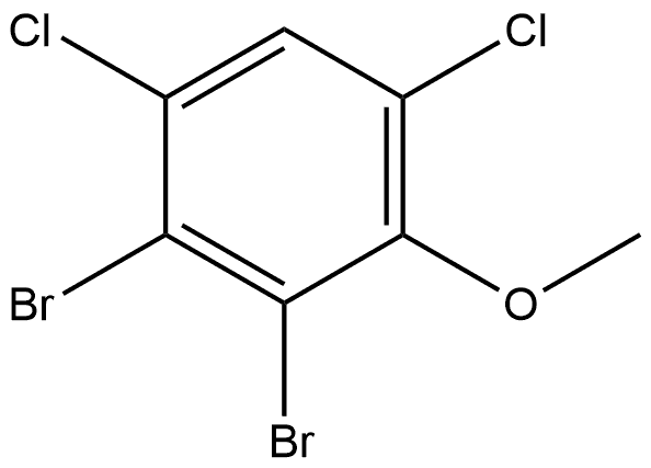 2,3-Dibromo-1,5-dichloro-4-methoxybenzene Structure