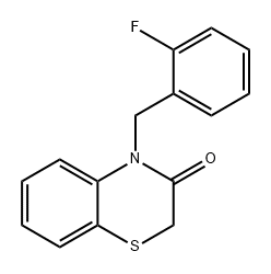 2H-1,4-Benzothiazin-3(4H)-one, 4-[(2-fluorophenyl)methyl]- Structure