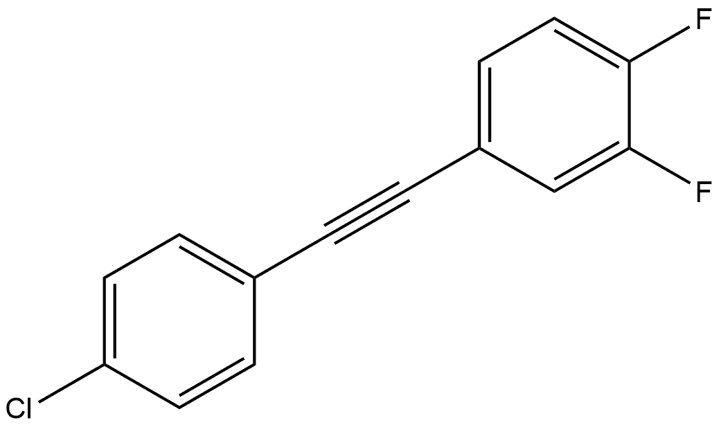 4-[2-(4-Chlorophenyl)ethynyl]-1,2-difluorobenzene 구조식 이미지